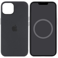 Чохол Silicone case (AAA) with Magsafe and Animation для Apple iPhone 15 (6.1") Чорний / Black