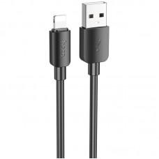 Дата кабель Hoco X96 Hyper USB to Lightning 2.4A (1m) Black