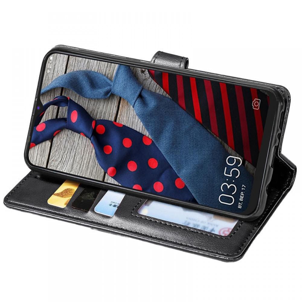 Шкіряний чохол-книжка GETMAN Gallant (PU) для TECNO Spark 6 Go Чорний