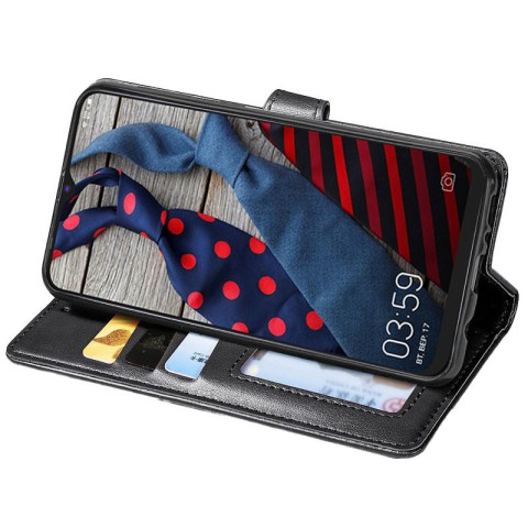 Шкіряний чохол-книжка GETMAN Gallant (PU) для TECNO Spark 6 Go Чорний