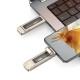 Флеш накопичувач USAMS US-ZB274 USB3.2+Type-C GEN1 Dual Ports Aluminum Alloy 5G Flash Drive 128Gb