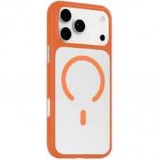 TPU+PC чохол Blueo Skin Friendly Frosted with MagSafe для Apple iPhone 17 Pro (6.3") Помаранчевий