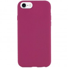 Чохол Silicone Case Full Protective (AA) NO LOGO для Apple iPhone SE (2020) Бордовий / Maroon