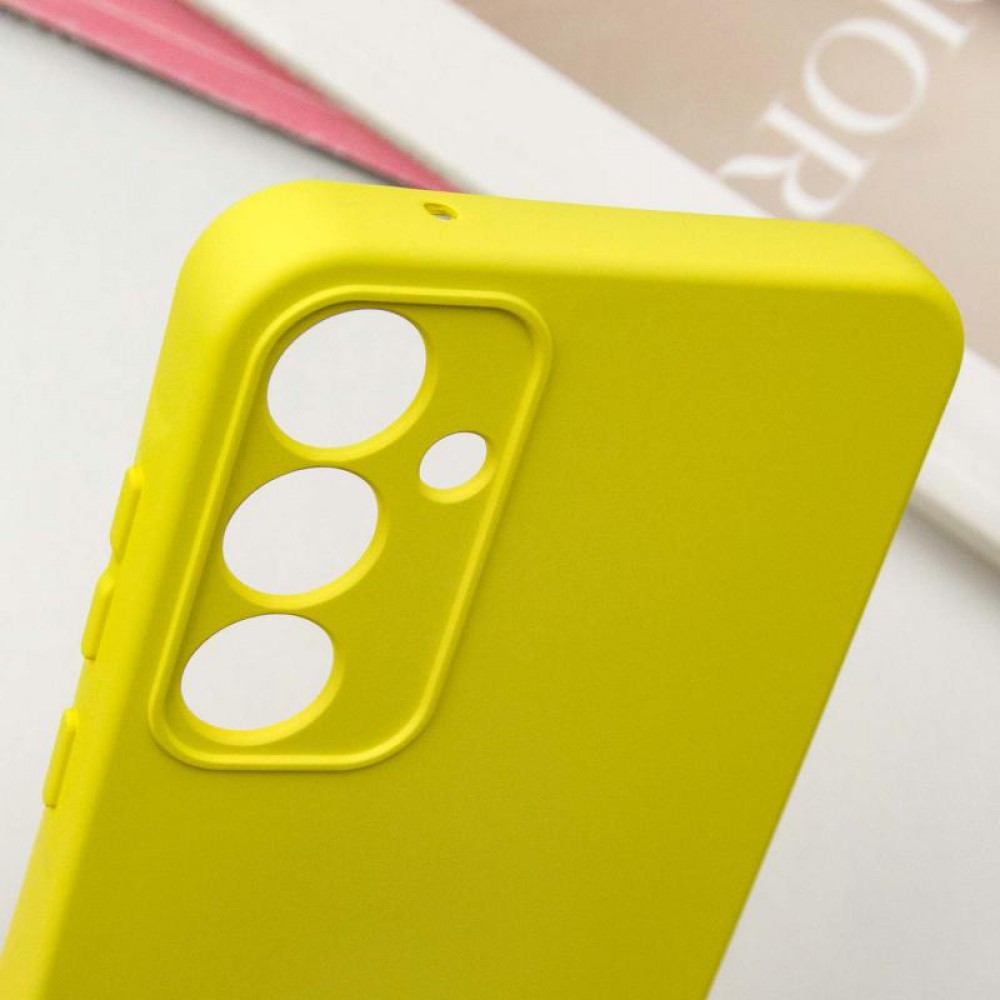 Чохол TPU GETMAN Liquid Silk Full Camera для Samsung Galaxy S24 Жовтий / Flash