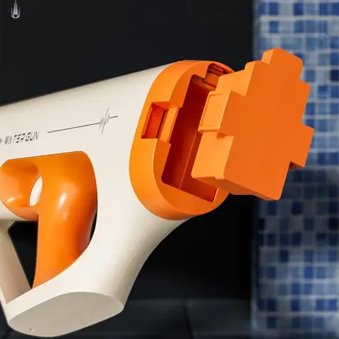 Водяний акумуляторний автомат Water Gun 185-66 (400ml) with lithium battery White / Orange