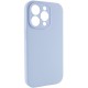 Чохол Silicone Case Full Camera Protective (AA) NO LOGO для Apple iPhone 14 Pro (6.1") Блакитний / Lilac Blue