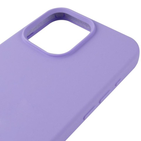 Чохол Silicone Case (AA) Logo with MagSafe для Apple iPhone 15 Pro (6.1") Бузковий / Dasheen