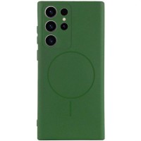 Чохол Silicone Cover Lakshmi Full Camera (AA) with MagFit для Samsung Galaxy S23 Ultra Зелений / Dark green