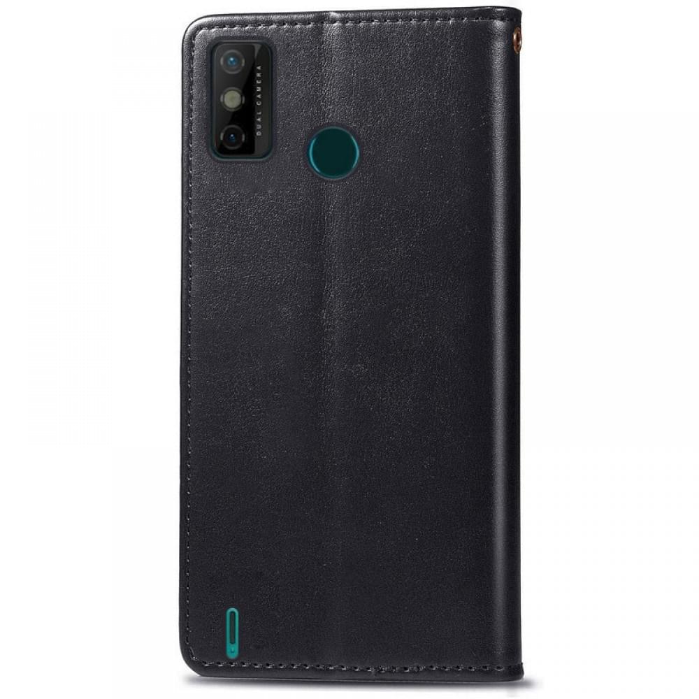 Шкіряний чохол-книжка GETMAN Gallant (PU) для TECNO Spark 6 Go Чорний