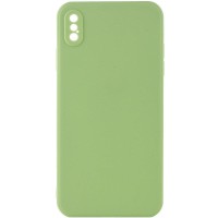 Силіконовий чохол Candy Full Camera для Apple iPhone XS Max (6.5") Фісташковий