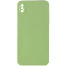 Силіконовий чохол Candy Full Camera для Apple iPhone XS Max (6.5") Фісташковий