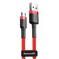 Дата кабель Baseus Cafule MicroUSB Cable 2.4A (1m) (CAMKLF-B) Червоний