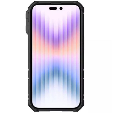 TPU+PC чохол Nillkin CamShield Armor Pro no logo (шторка на камеру) для Apple iPhone 14 Pro Max Зелений