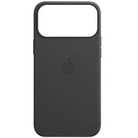 Шкіряний чохол Leather Case (AAA) with MagSafe and Animation для Apple iPhone 17 Pro (6.3") Black
