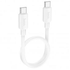Дата кабель Hoco X96 Hyper Type-C to Type-C 60W (0.25m) White