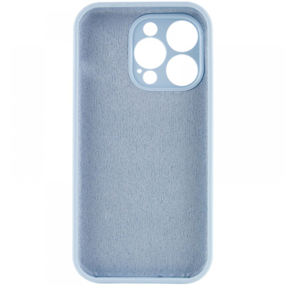 Чохол Silicone Case Full Camera Protective (AA) NO LOGO для Apple iPhone 15 Pro (6.1") Блакитний / Sweet Blue Чохол Silicone Case Full Camera Protective (AA) NO LOGO для Apple iPhone 15 Pro (6.1") Блакитний / Sweet Blue