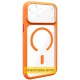 Чохол TPU GETMAN Moon Clear with MagSafe для Apple iPhone 16 Pro (6.3") Orange
