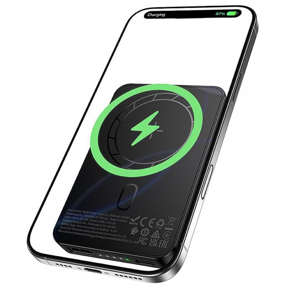 Портативний ЗП Power Bank Borofone BJ82 Dawn 20W з БЗП 5000 mAh Black