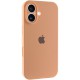 Чохол Silicone Case Full Camera Protective (AA) для Apple iPhone 16 (6.1") Помаранчевий / Cantaloupe