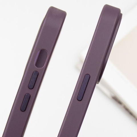 Шкіряний чохол SnapCase with MagSafe для Apple iPhone 15 Pro (6.1") Dark Purple