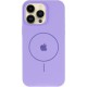 Чохол Silicone Case Full Protective (AA) V2 with MagSafe для Apple iPhone 14 Pro (6.1") Бузковий / Dasheen