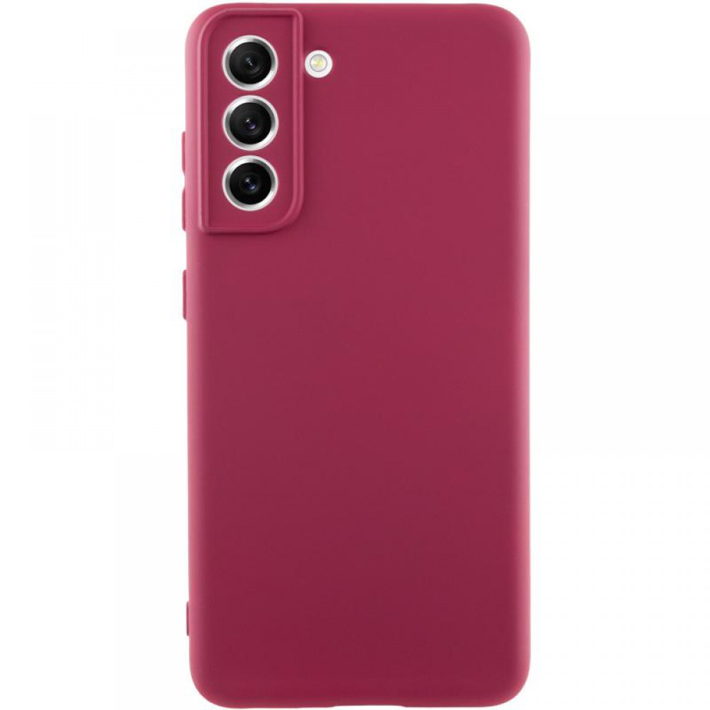 Чохол Silicone Cover Ummi Lakshmi Full Camera (AA) для Samsung Galaxy S22 Бордовий / Marsala