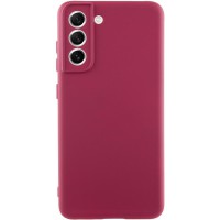 Чохол Silicone Cover Ummi Lakshmi Full Camera (AA) для Samsung Galaxy S22 Бордовий / Marsala
