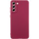 Чохол Silicone Cover Ummi Lakshmi Full Camera (AA) для Samsung Galaxy S22 Бордовий / Marsala
