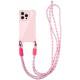 Чохол TPU CrossBody with straps для Apple iPhone 12 Pro Max (6.7") Pink