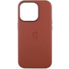 Кожаный чехол Leather Case (AAA) with MagSafe and Animation для Apple iPhone 14 Pro (6.1")