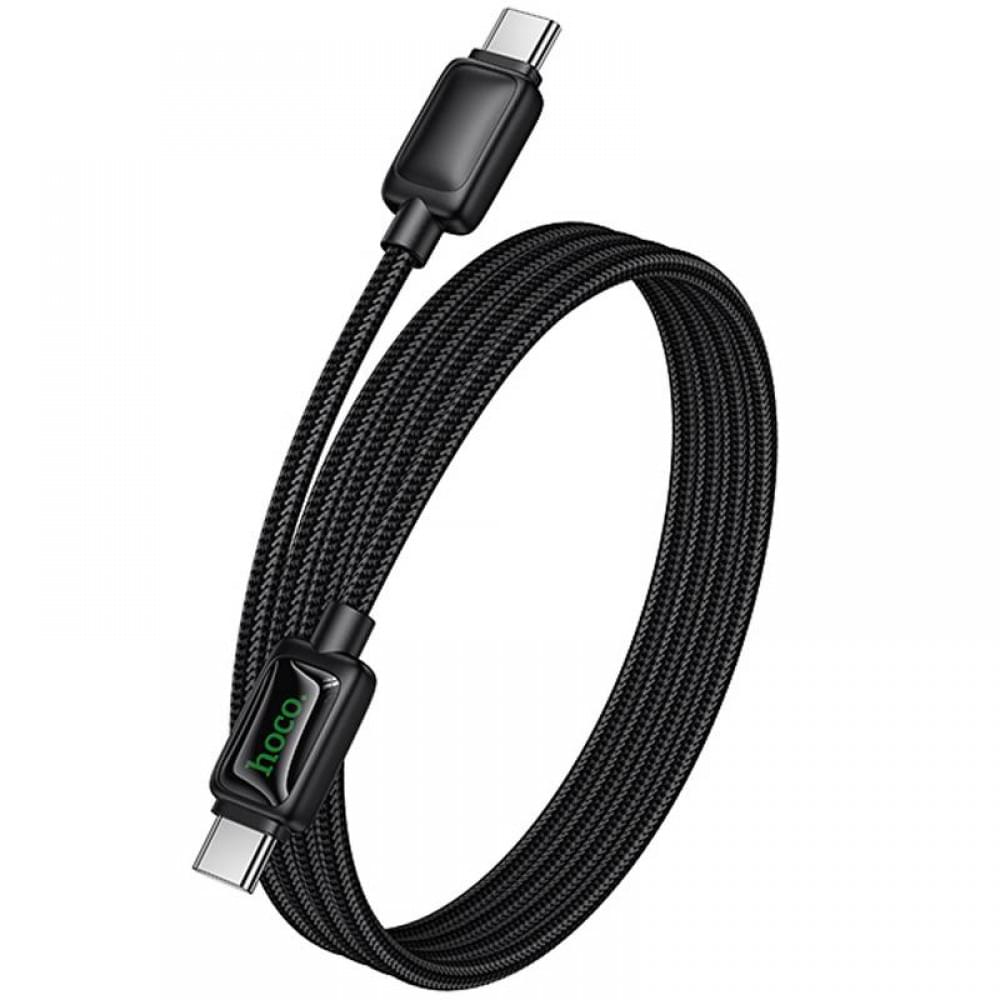 Дата кабель Hoco U146 Mundo Type-C to Type-C 60W (1.2m) Black