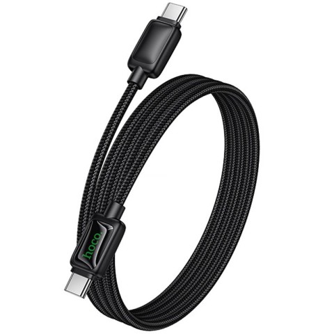 Дата кабель Hoco U146 Mundo Type-C to Type-C 60W (1.2m) Black