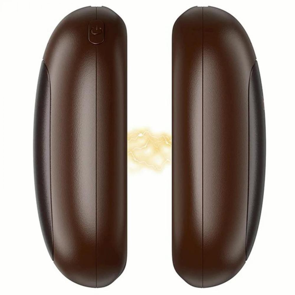 Портативний обігрівач для рук Hoco J167 Coffee bean magnetic split 2500 mAh Brown