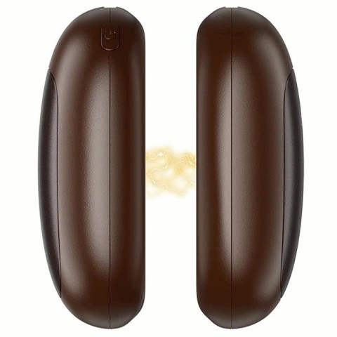 Портативний обігрівач для рук Hoco J167 Coffee bean magnetic split 2500 mAh Brown