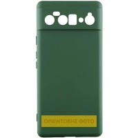 Чохол TPU GETMAN Liquid Silk Full Camera для Google Pixel 9 Pro XL Зелений / Dark green