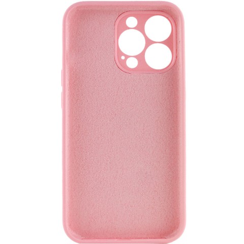 Чохол Silicone Case Full Camera Protective (AA) NO LOGO для Apple iPhone 13 Pro (6.1") Рожевий / Light pink