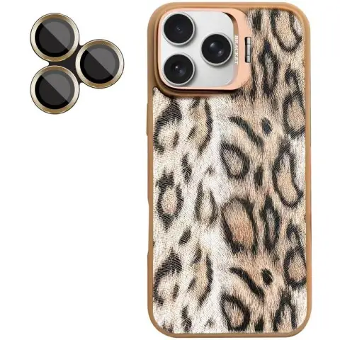 Чохол TPU+PC Wild Leopard with MagSafe and Lens для Apple iPhone 16 Pro (6.3") Brown