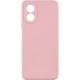 Силіконовий чохол Candy Full Camera для Oppo A78 4G Рожевий / Pink Sand