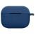 Силіконовий футляр New з карабіном для навушників Airpods Pro Темно-синій / Midnight blue