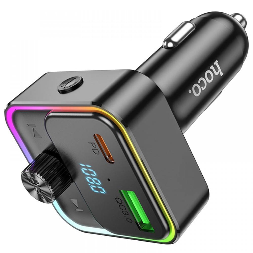 АЗУ FM модулятор Hoco E81 Fantasy 30W (1USB-A/1C)