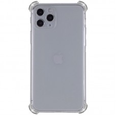 TPU чохол GETMAN Ease logo посилені кути для Apple iPhone 13 Pro (6.1") Сірий (прозорий)