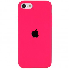 Чохол Silicone Case Full Protective (AA) для Apple iPhone SE (2020) Рожевий / Barbie pink