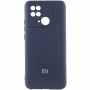 Чохол Silicone Cover Lakshmi Full Camera (AAA) with Logo для Xiaomi Redmi 10C Темно-синій / Midnight blue