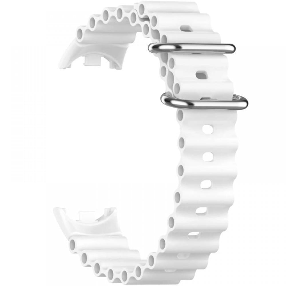 Ремінець Ocean Band для Xiaomi Mi Band 9/8/10 Білий / White