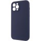 Чохол Silicone Case Full Camera Protective (AA) NO LOGO для Apple iPhone 12 Pro (6.1") Темно-синій / Midnight blue