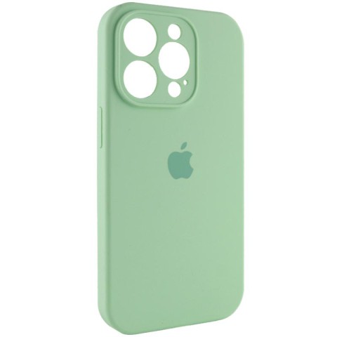 Чохол Silicone Case Full Camera Protective (AA) для Apple iPhone 15 Pro Max (6.7") Зелений / Pistachio