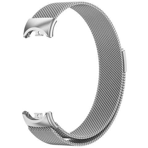 Ремінець Milanese Loop New Design для Xiaomi Mi Band 8/9/10 Silver