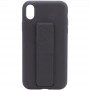 Чохол Silicone Case Hand Holder для Apple iPhone XR (6.1") Чорний / Black