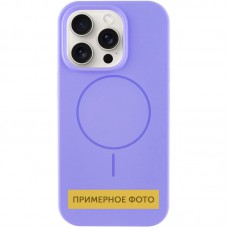 Чохол Silicone Case Full Protective (AA) NO LOGO with MagSafe для Apple iPhone 15 (6.1") Бузковий / Lilac