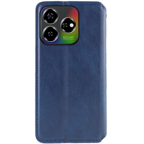 Шкіряний чохол-книжка GETMAN Cubic (PU) для ZTE Nubia V60 Синій